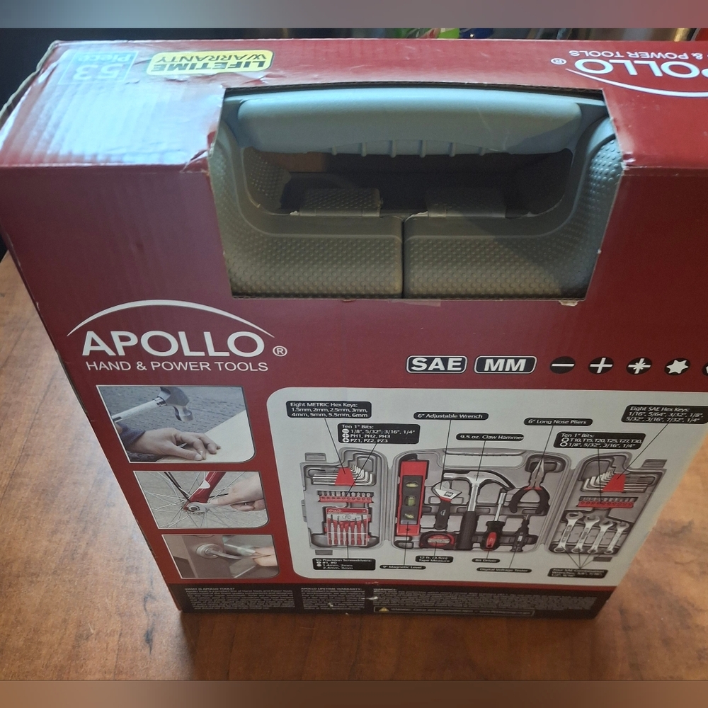 Apollo Precision Tools Home & Household Tool Kit (53-Piece) Quality Standard